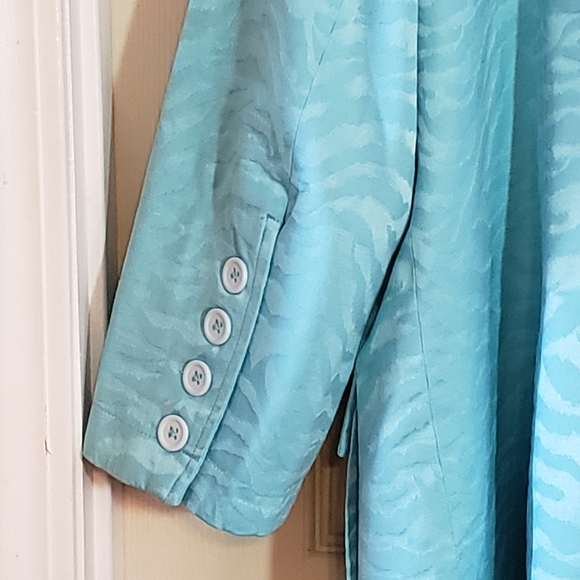 Linea by Louis Dell'Olio, 7 button Jacket with stand-up collar, fully lined, L - Picture 14 of 15